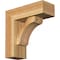 Ekena Millwork Legacy Block Rough Sawn Bracket w/ Offset Brace, Western Red Cedar, 6"W x 16"D x 16"H BKT0604X16X16LEC05RWR - alternate 1